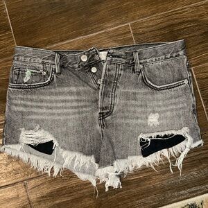 Free people denim shorts